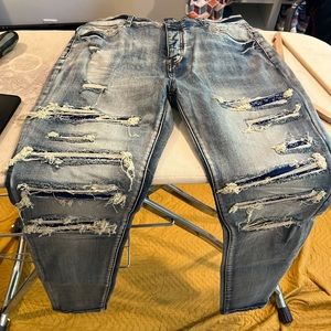 Amiri denim jeans patches size 29-30
